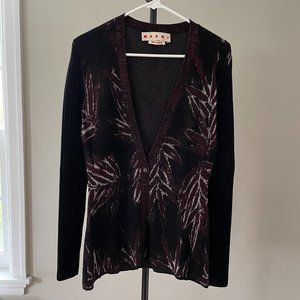Marni Multi-Color Wool Cardigan